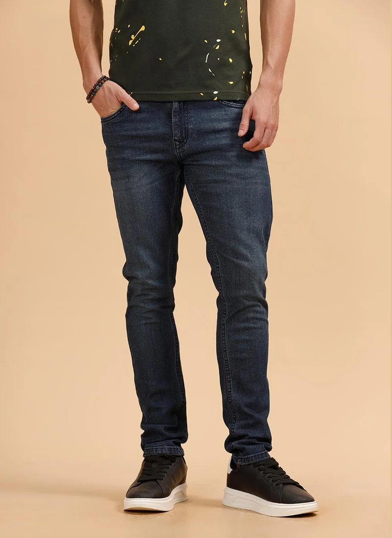 Casual Slim Fit Jeans | Dark Blue